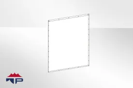 10'x10' Solid Wall- White