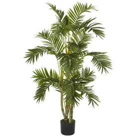 4' Artificial Areca Palm Silk Tree - Low Maintenance, Life-Like & Vibrant Silk Trees For Busy People.