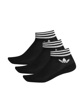 ADIDAS TREFOIL ANKLE 3 PACK SOCKS  - CLEARANCE