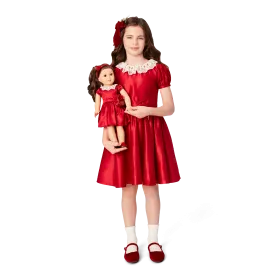 American Girl® x Janie and Jack Holly-Red Party Dress for Girls & 18-inch Dolls