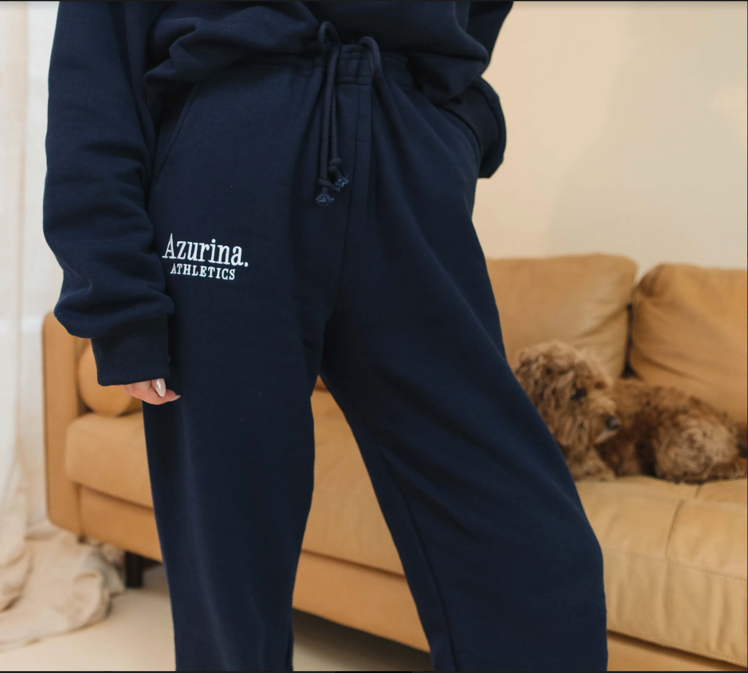 Azurina Athletics Jogger in Navy