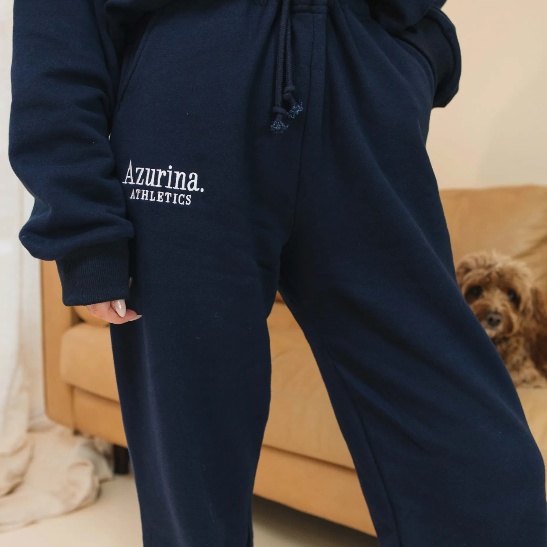 Azurina Athletics Jogger in Navy