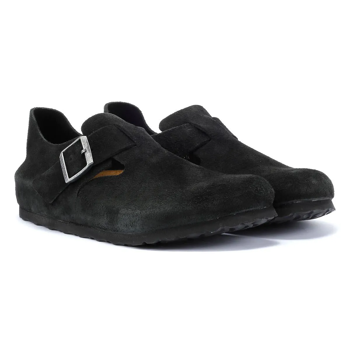 Birkenstock London Suede Black Shoes