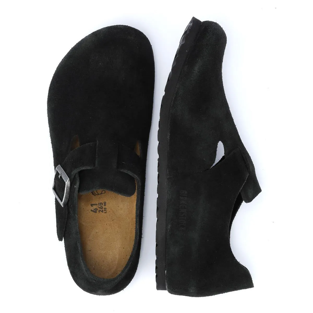 Birkenstock London Suede Black Shoes