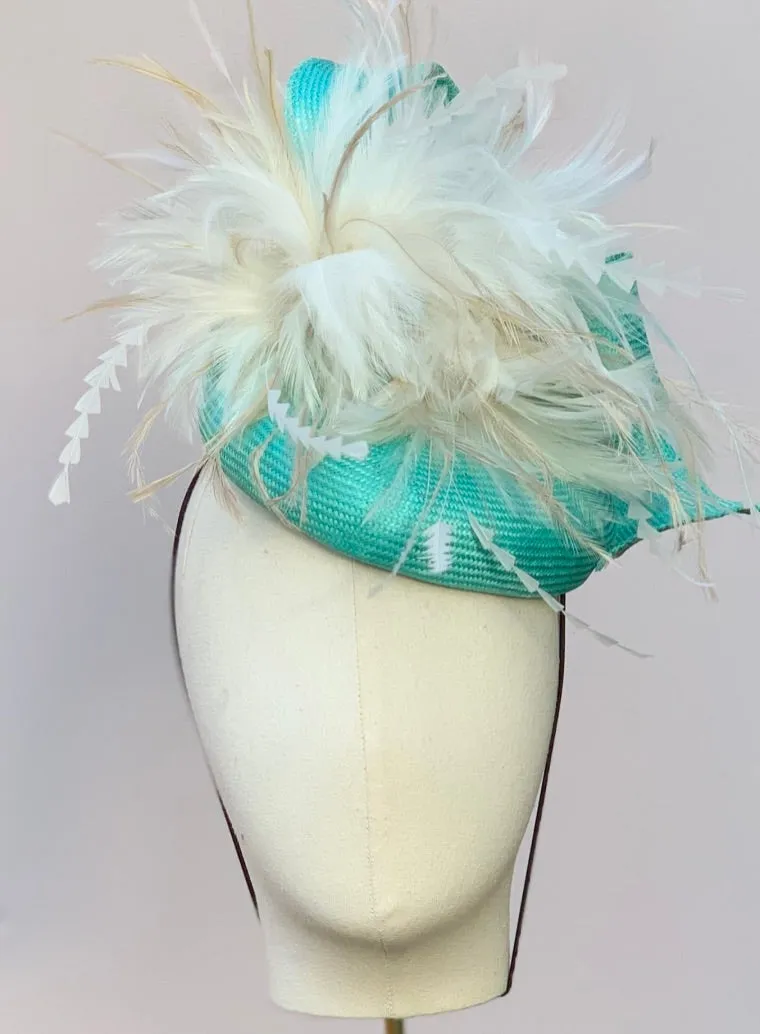 Carnaby Fascinator in Teal