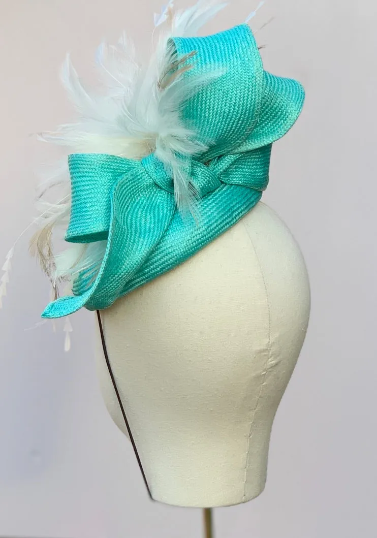 Carnaby Fascinator in Teal