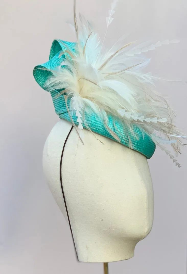 Carnaby Fascinator in Teal