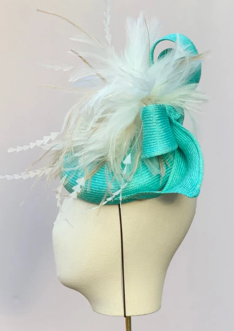 Carnaby Fascinator in Teal