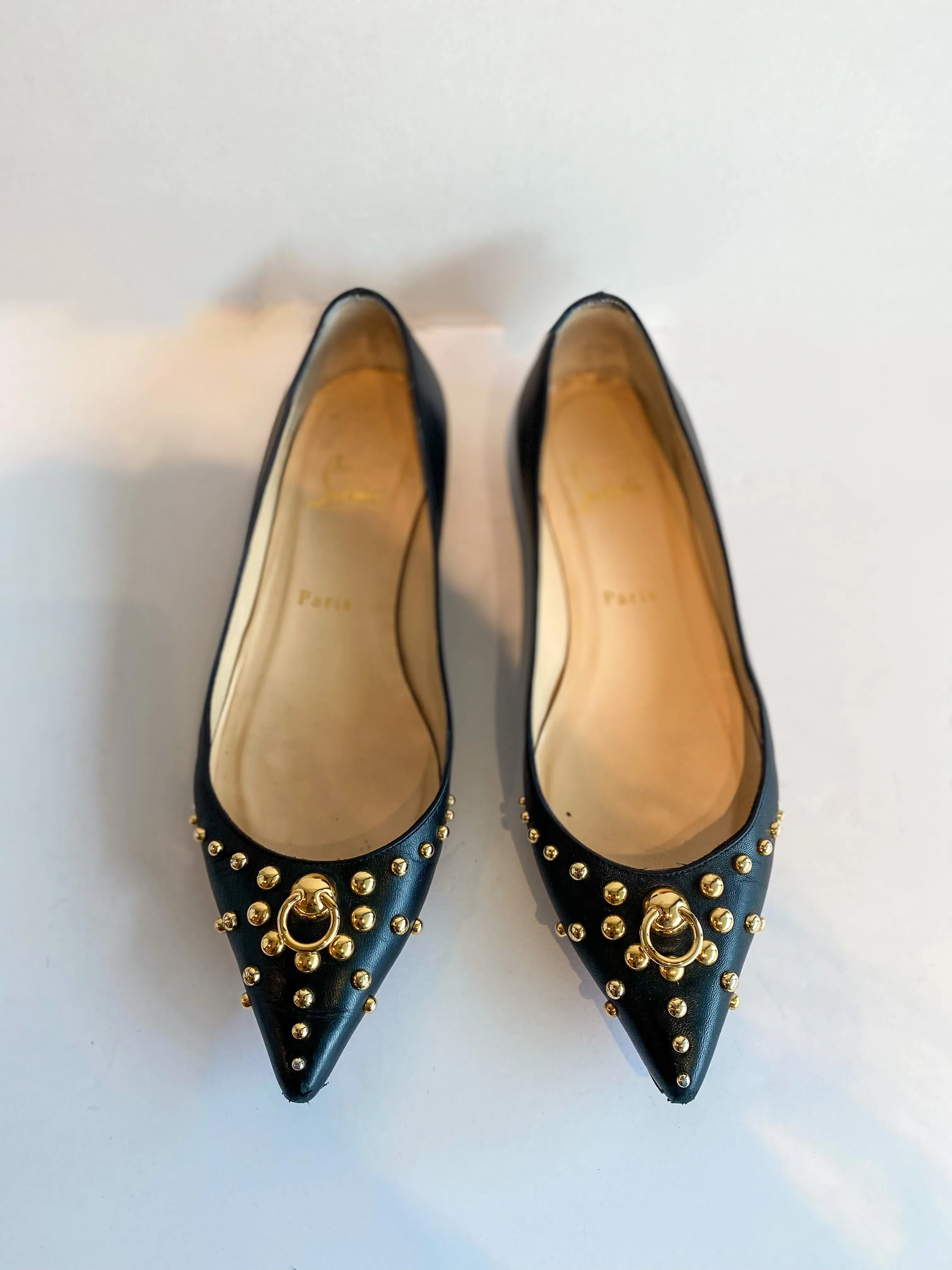 Christian Louboutin Studded Ballet Flats