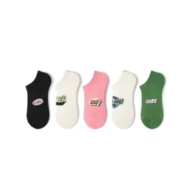 Cloud Day Summer Women 5pcs Ankle Socks Set