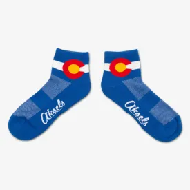 COOLMAX Colorado Flag Ankle Socks