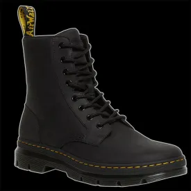 Dr Martens - 8 Eyelet Combs Black Boot