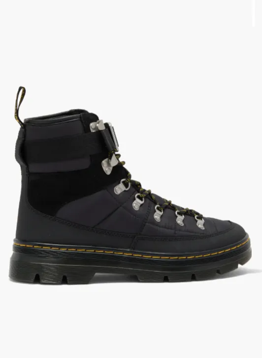 DR. MARTENS COMBS TECH QUILTED BLACK