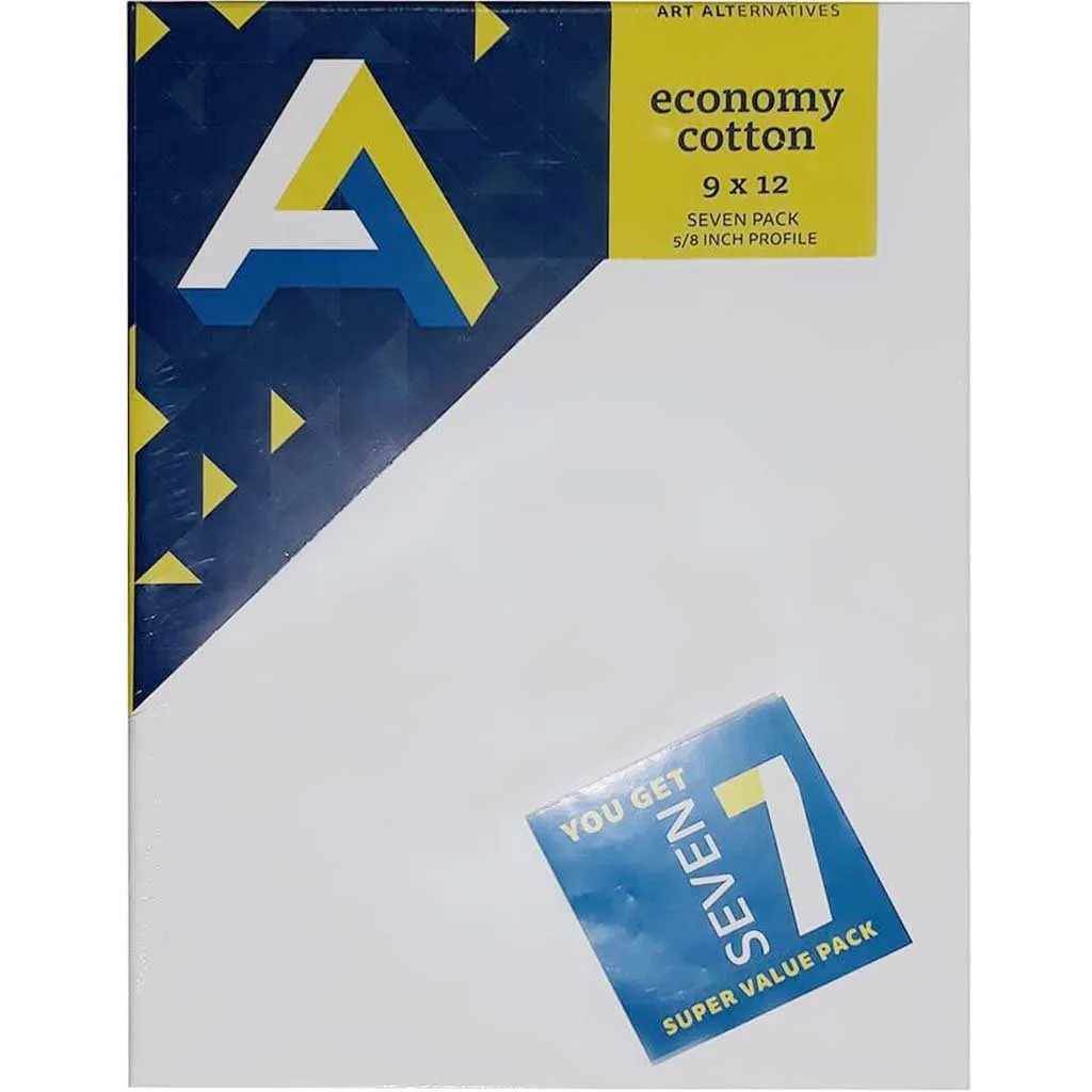 Economy Super Value Canvas Pack 9in x 12in 7pk