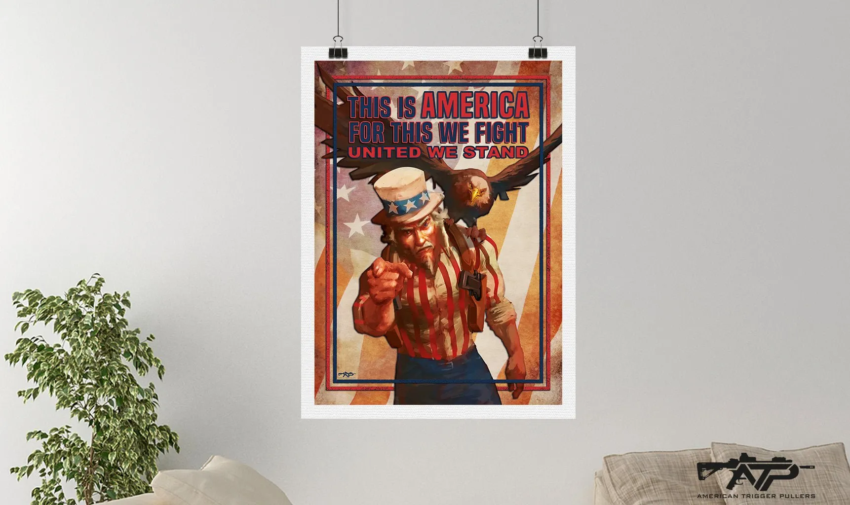 Jacked Uncle Sam Canvas