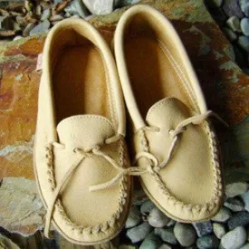 Men's Cowhide Moccasins with Padded Sole