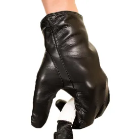 Men's Lambskin Leather Gloves With Button