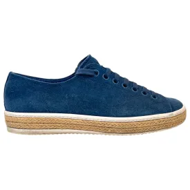 Men's Logo Suede Low Trainers Navy Size EU 41.5 / UK 7.5