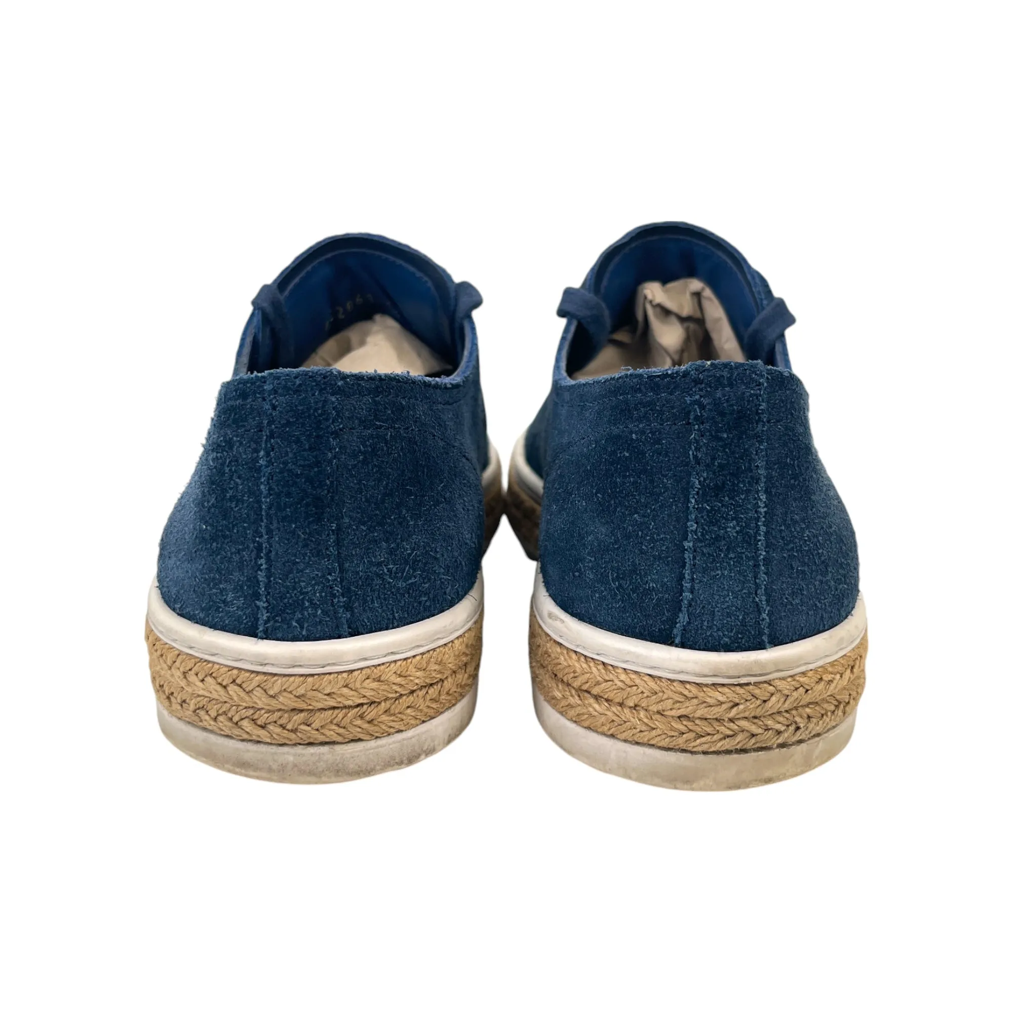 Men's Logo Suede Low Trainers Navy Size EU 41.5 / UK 7.5