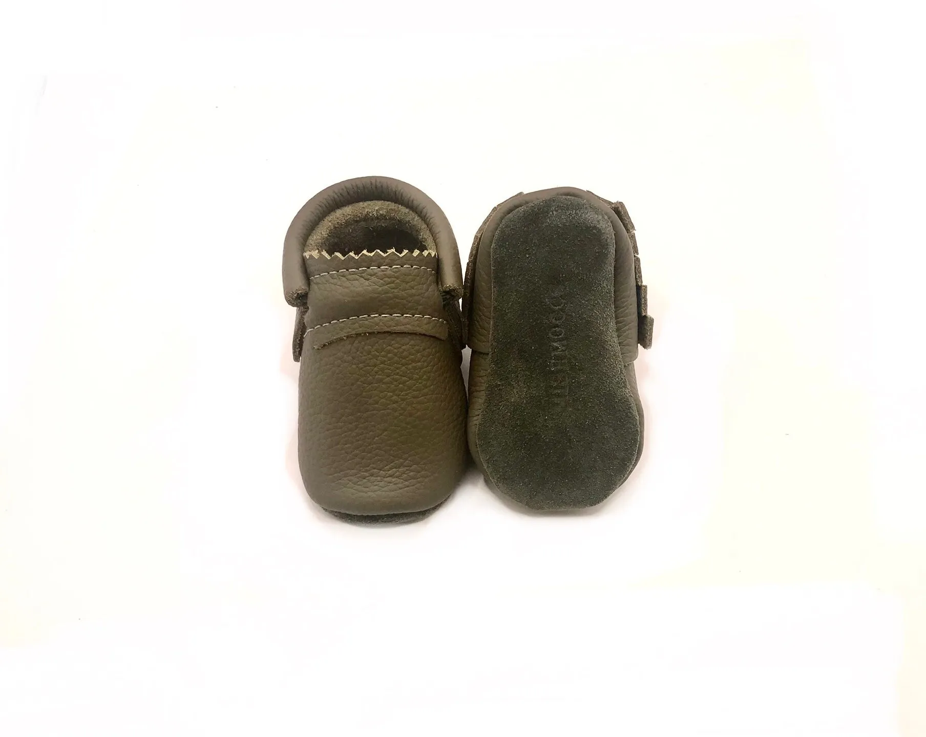 MishMoccs Olive Leather