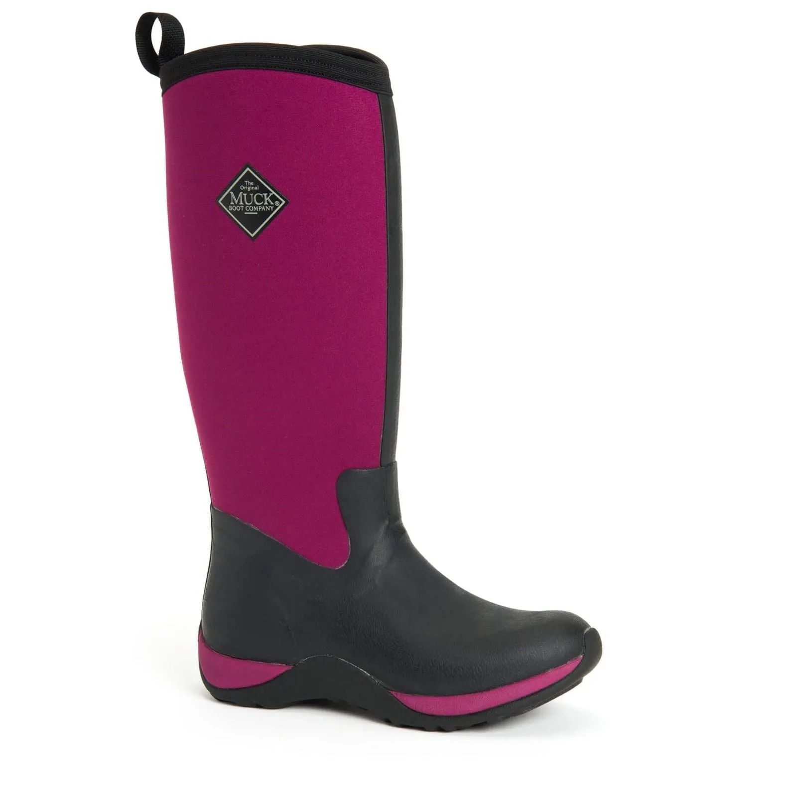 Muck Boots Arctic Adventure Neoprene Black/Maroon Wellington Boots