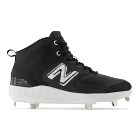 New Balance M3000 V6 Mid Metal Cleats - Black - EE Fit