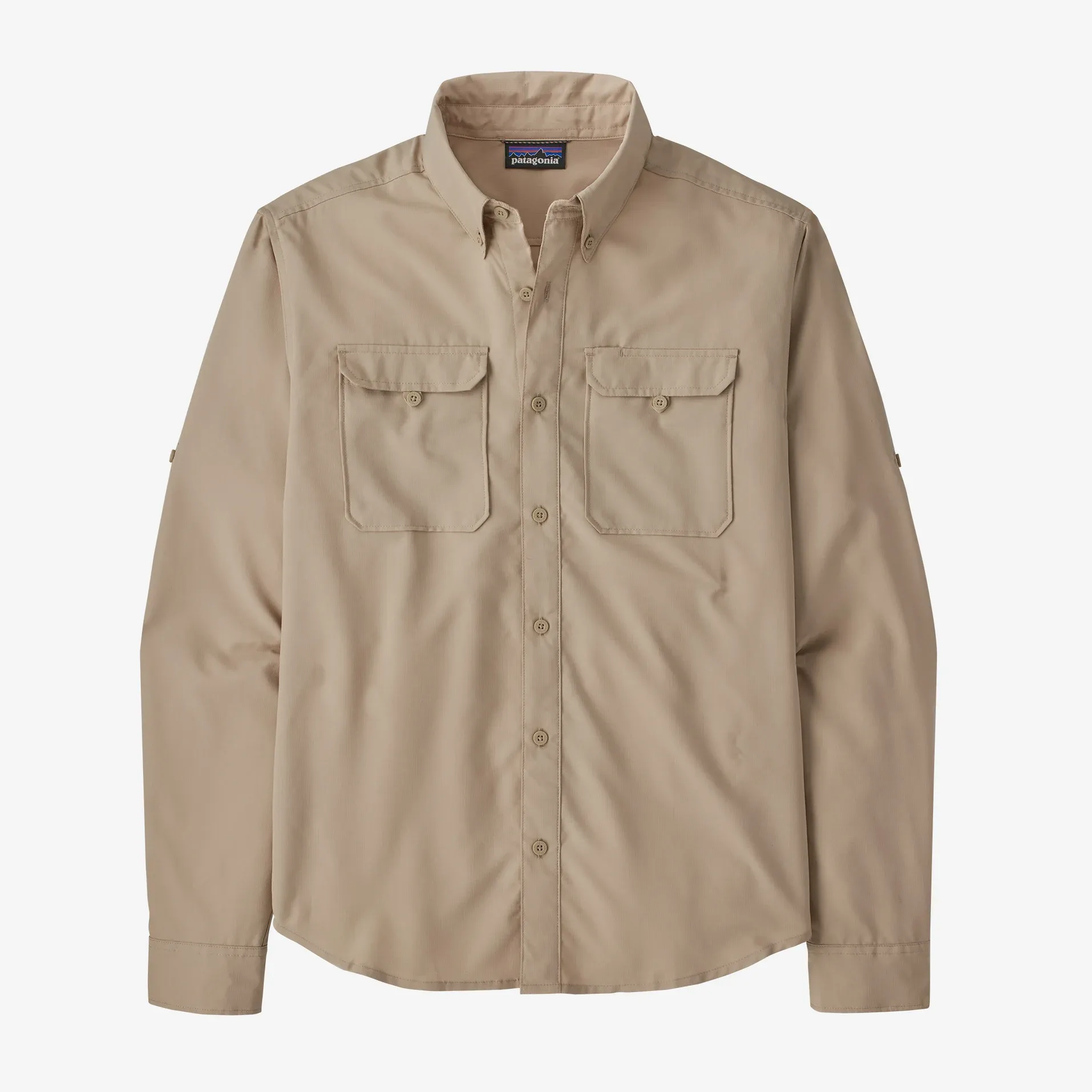 Patagonia Men's LS Self Guided Hike Shirt / Oar Tan