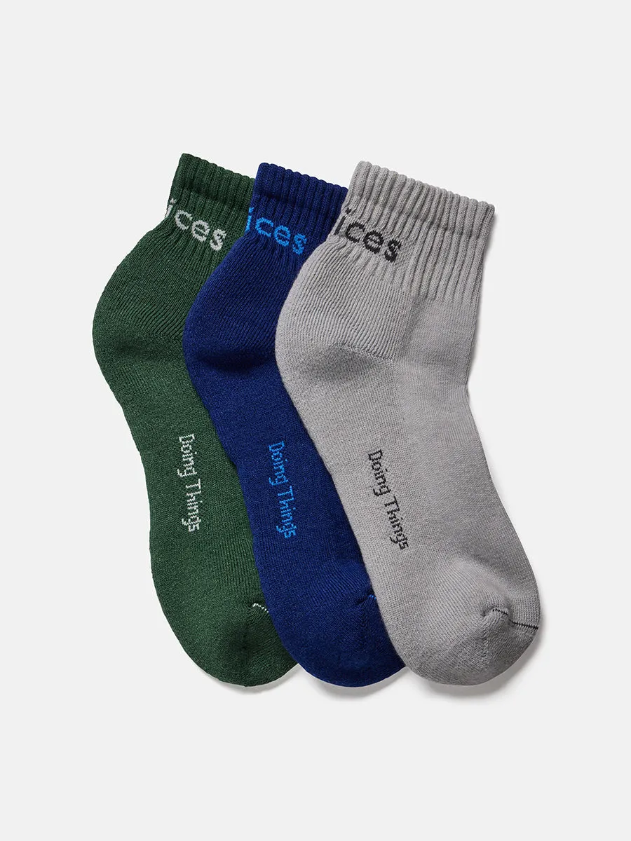 Rec Ankle Sock 3-Pack