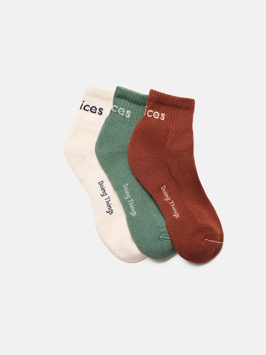 Rec Ankle Sock 3-Pack