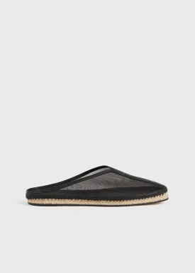 The Espadrille Slipper black