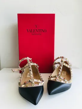 Valentino Rockstud Caged Ballet Flats