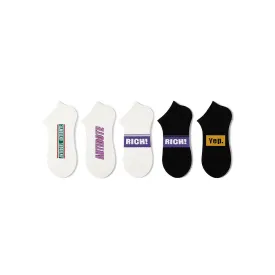 Whisper Summer Women 5pcs Ankle Socks Set