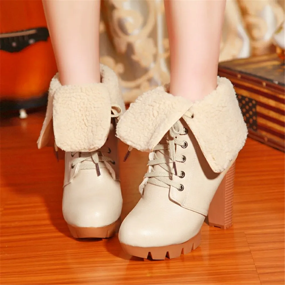 Woman spike High Heels Retro boots Ankle Boots