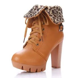 Woman spike High Heels Retro boots Ankle Boots