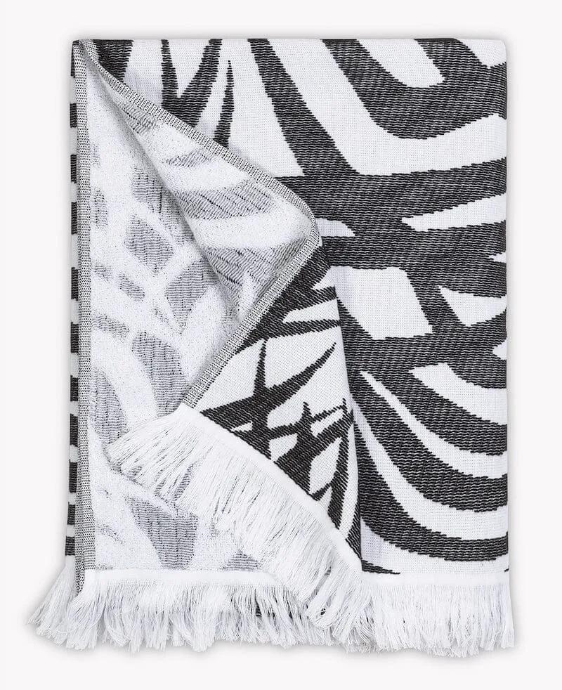 Zebra Palm Beach Towel by Matouk | Schumacher