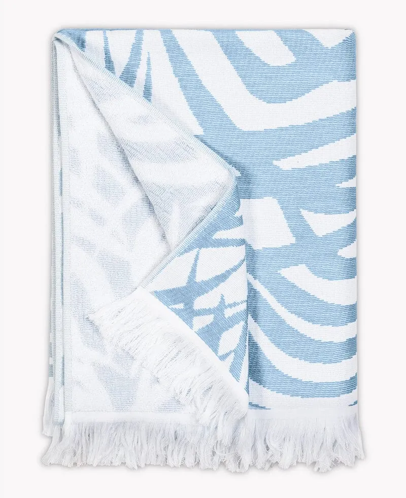 Zebra Palm Beach Towel by Matouk | Schumacher