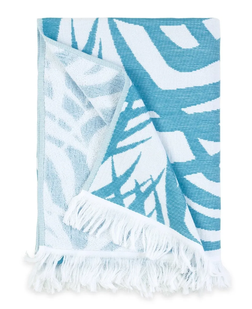 Zebra Palm Beach Towel by Matouk | Schumacher